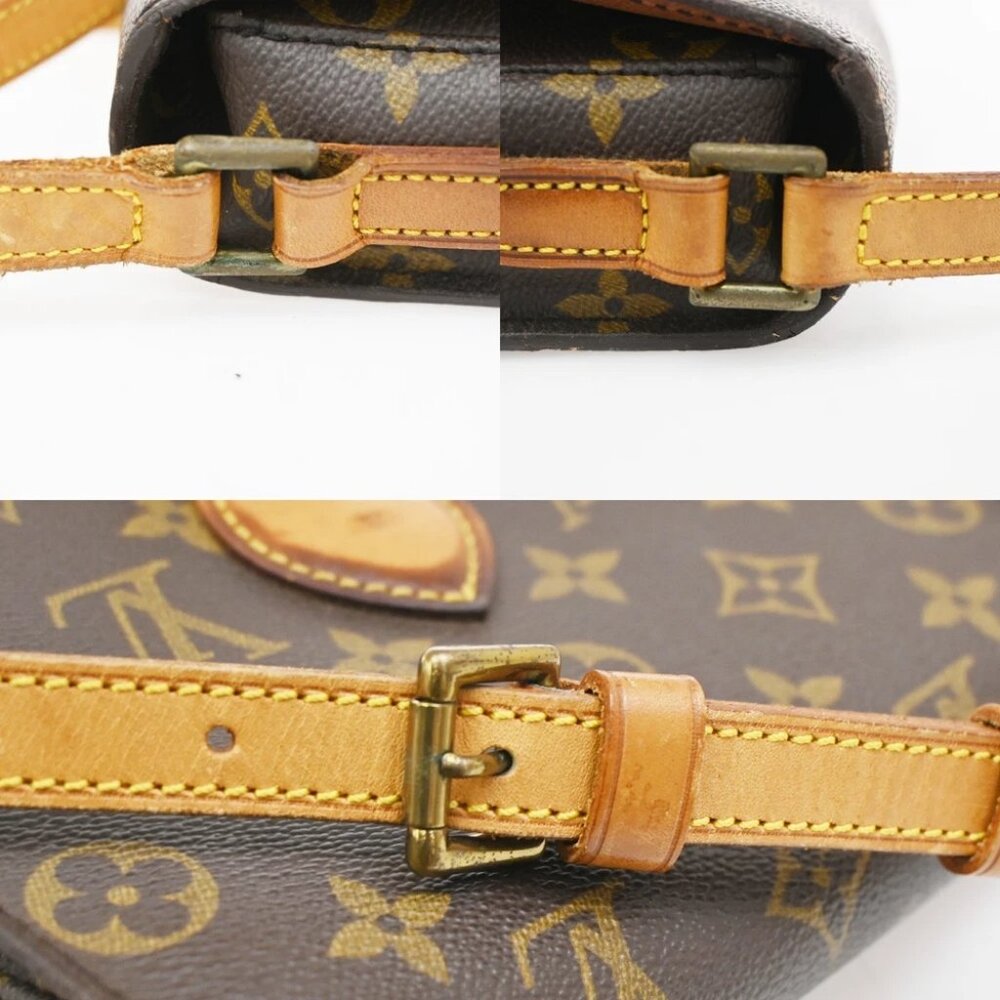LOUIS VUITTON Saint Cloud MM Shoulder Bag Monogram Leather Brown - Picture 8 of 15